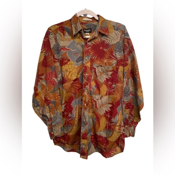 Dior Other - SOLD Vintage Christian Dior Monsieur Floral Print Button Up Shirt